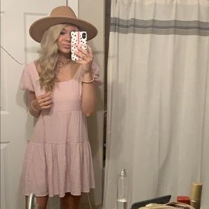 light pink dress